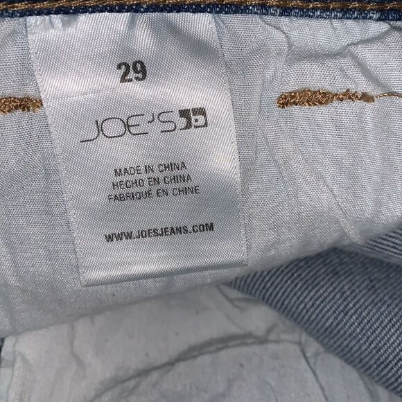 Joe’s Light Wash Distressed Raw Hem Straight Leg Jeans| Size 29 - Picture 3 of 9